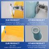 HOMCOM 20L Mop Bucket with Wringer and Handle, Mop Bucket on Wheels for Floor Cleaning, Separate Dirty and Clean Water