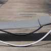 Outsunny Rocking Sun Lounger, Double Garden Lounger Sunbed with Headrest Pillows, Texteline Outdoor Rocking Chair Swing Hammock Daybed with Metal Frame for Patio, Terrace, 212 x 175 x 60 cm, Grey