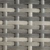 Outsunny Rattan Side Table, Outdoor Coffee Table with Plastic Board Under the Full Woven Table Top for Patio, Garden, Balcony, Mixed Grey