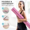 SPORTNOW 7.7ft Folding Gymnastics Beam, Floor Balance Beam for Kids with Anti-Slip Base, Gymnastics Equipment for Home Gym, Training Exercise, Pink
