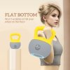 SPORTNOW Soft Kettlebell, 12kg Kettle Bell with Non-Slip Handle for Home Gym Weight Lifting and Strength Training, Yellow and Grey