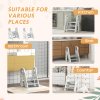 AIYAPLAY Kids Step Stool, Foldable Toddler Kitchen Stool, Adjustable Standing Tower with Handle, Non-Slip for Bathroom, Sink, Kitchen, Counter, Toilet Potty Training, Grey