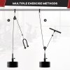 SPORTNOW Cable Machine Pulley System, Lat Pull Down System with DIY Loading Weight for Home Gym Biceps Triceps Arm Shoulder Back Training