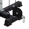 SPORTNOW Multi Home Gyms with Cable Pulley System, Cable Crossover Machine with 4 Handles for Full Body Strength Training, Power Rack for Home Workout, Black