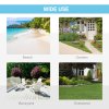 Outsunny 2 Man Pop-up Tent Beach Tent Sun Shelter w/ Windows Doors Hook Sandbags UV Protection Waterproof Outdoor Adventure Garden, Light Blue