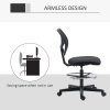 Vinsetto Drafting Chair, Standing Desk Chair, Painting Chair with Adjustable Height, Footrest Ring, Black