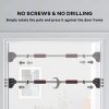 SPORTNOW Pull Up Bar Doorway, No Screws Chin Up Bar, Adjustable Length (75-92cm) for Home Gym Workout, Max Load 200kg