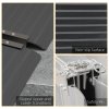 HOMCOM Wheelchair Ramp,  Folding Aluminium Threshold Ramp with Non-Skid Surface, Transition Plates Above and Below for Home, Steps, Stairs, Curbs, Doorways