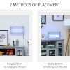 Outsunny 30W Electric Fly Zapper, Bug Zapper with UK Plug, 2 UV Bulbs, Hanging Chain, On/Off Switch and Removable Catch Tray, 60?O Coverage Insect Mosquito Killer for Indoor and Outdoor Use, Grey