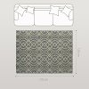 HOMCOM UV Resistant Indoor & Outdoor Area Rug, Easy-Cleaning Machine Washable Rug with Geometric Pattern for Patio, Garden, Kitchen, Bathroom or Living Room, 170 x 120 cm, Grey