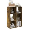 HOMCOM 6-Cube Bookshelf, Modern Freestanding 3-Tier Bookcase, Display Shelving Unit for Living Room, Bedroom, Home Office, Study