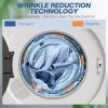 HOMCOM 4kg Vented Tumble Dryer, 1000W Compact Freestanding Front Tumble Dryer with Stainless Steel Tub, Timer, 6 Heat Settings, Small Portable Clothes Drying Machine, White