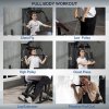 HOMCOM Multifunctional Home Gym Workout Station, 45kg Weight Stack Multi Gym Fitness Equipment for Full Body Fitness