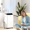 HOMCOM 14000 BTU Portable Air Conditioner, Smart Home WiFi Compatible, 3-in-1 Dehumidifier Cooler Fan, with Sleep Mode, Remote, 24H Timer, Window Venting Kit, A Energy Efficiency, 35m²