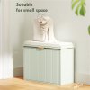 HOMCOM Shoe Bench with Padded Seat Cushion and Flip-Drawer, Shoe Cabinet Holds up to 120kg for Hallway, Entryway and Porch, 62x26x47.5cm