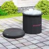SPORTNOW Outdoor Bath Tub, 300L Portable Cold Water Therapy Tub, Recovery Cold Plunge Pool with Lid, Cover, Carry Bag, for Athletes, Black