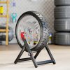 HOMCOM Foldable Motorcycle Wheel Balancer Truing Stand with Spoke Wrench, Steel Bike Tyre Rim Balancing Stand with Aluminium Shaft, Fits Wheels up to 23