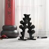 HOMCOM Rubber Dumbbell Sports Hex Weights Sets Home Gym Fitness Hexagonal Dumbbells Kit Weight Lifting Exercise (2 x 5kg)