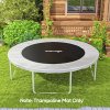 SPORTNOW Trampoline Replacement Mat with Eight Rows of Stitching, Spring Pull Tool, 54 V-Hooks, for 10ft Trampoline, Using 14cm Springs, Trampoline Jumping Mat, Black