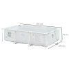 Outsunny Steel Frame Pool with Filter Pump, Filter Cartridge, Reinforced Sidewalls Rust Resistant Above Ground Swimming Pool 292 x 190 x 75cm, Grey