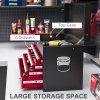 HOMCOM 6 Drawer Tool Chest, Lockable Metal Tool Box with Top Case, Ball Bearing Runners, Portable Toolbox, 600mm x 260mm x 340mm, Red