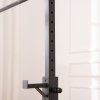 HOMCOM Heavy Duty Weight Stand Barbell Squat Stand Barbell Rack Spotter Gym Fitness Power Rack Holder - Black