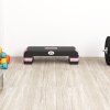 HOMCOM Aerobic Step, 10cm, 15cm & 20cm Height Adjustable Exercise Stepper for Exercise Workout, Nonslip Step Board Great for Home & Office, Black and Pink