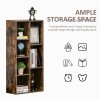 HOMCOM 3 Tier Bookshelf, Modern Cube Bookcase with 7 Open Storage Compartments, Freestanding Display Storage Unit for Living Room, Bedroom, Study