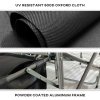 Outsunny Aluminium Directors Chair, Folding Camping Chair for Adults with Side Table, Cup Holder, Cooler Bag and Pocket, Up to 120 kg, Green