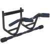 SPORTNOW Pull Up Bar Doorway with Non-Slip Multi Grips, Door Frame Chin Up Bar, Push up Stand with Anti-Fall Slot for Home Gym Upper Body Workout, Black