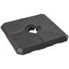 Outsunny Set of 4 Parasol Base Stand Weights for Cantilever Parasols, Water and Sand Filled, Up to 120kg, Black