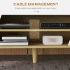 HOMCOM TV Stand Cabinet, TV Unit for TVs up to 65