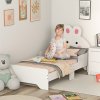 ZONEKIZ Toddler Bed Frame, Kids Bedroom Furniture, for Ages 3-6 Years, 143 x 74 x 75cm - White