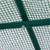 Outsunny Reinforced Walk In Polytunnel Greenhouse with Roll Up Door, Galvanised Steel Frame and Zipped Door Windows (2 x 2.5m), Green