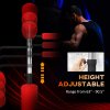 HOMCOM 4-in-1 Boxing Punching Bag Free Standing with 2 Speed Balls, 360 Degree Relax Bar, PU-Wrapped Boxing Bag and Fillable Base, 160-230cm Adjustable Height, Red