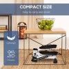 HOMCOM Portable Mini Stepper, Steppers for Exercise Workout with LCD Display Monitor, Anti-skid Foot Pedals for Home Gym Office, Black