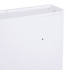 HOMCOM Mirror Cabinet, Wall Mount Bathroom Storage Cabinet with Adjustable Shelf, Double Door Cupboard, 60 x 15 x 75 cm