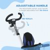 HOMCOM 6 in 1 Trike for Toddler, Baby Push Tricycle Folding Bike with Parent Handle, Reversible Seat, Storage Basket, Canopy, 5-point Safety Harness, for Kids 1-5 Years