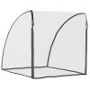 HOMCOM Baby Bike Trailer Cover, Waterproof Bicycle Trailer Storage Cover, Anti Dust Rain Snow, Cold Wind, 76 x 61 x 61 cm