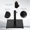 Outsunny ??35/38/48MM 18KG Steel Square Parasol Stand Base w/ Adjustable Knob Umbrella Stand Garden Patio Outdoor Home, Black