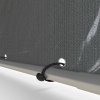 Outsunny 1.6 x 2.2m Garden Storage Shed Tent, Portable Shed Shelter with Galvanised Steel Frame and Large Door, for Motorbike, Garden Tools, Bike Storage, Light Grey