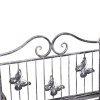Outsunny 3 Tier Plant Stand Indoor Outdoor, Metal Plant Shelf Flower Display Rack for Potted Plants Garden Balcony Decor, 44 x 25 x 96 cm