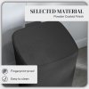 HOMCOM 12 Litre Pedal Bin, Fingerprint Proof Kitchen Rubbish Bin with Soft-close Lid, Foot Pedal and Removable Inner Bucket for Recycling and Waste