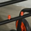 DURHAND Steel Climbing Stairs Trolley Hand Trucks 6-Wheels Foldable Load Cart 120kg, Red