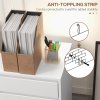 HOMCOM Mobile Filing Cabinet with 4 Drawers, Under Desk Storage Cabinet for Home Office, White