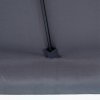 Outsunny 2.3m Half Parasol Semi Round Umbrella Patio Metal Frame Crank Handle for Balcony-- NO BASE INCLUDED, Grey