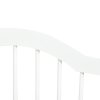 PawHut Freestanding Pet Gate Wooden Dog Gate with Support Feet Foldable Pet Fence Safety Barrier for the House Doorway Stairs White