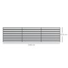 Outsunny 4 Pole Camping Windbreaks, Beach Wind Shield Shelter with Carry Bag and Steel Poles, Outdoor Caravan Privacy Shield, 540cm x 150cm, Grey and White