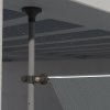 Outsunny 3.5 x 1.2m Free Standing Retractable Awning, Non-Screw Patio Sun Shade Shelter with Support Pole Stand and UV Resistant Fabric, for Window, Door, Porch, Deck, Dark Grey