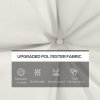 Outsunny 2pc Outdoor Seat Cushions Back Cushions, 60 x 60 x 10cm Water Repellent Seat Pads for Garden Patio Kitchen Office Chairs, White